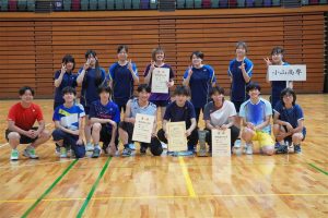 R7地区大会でのバドミントン部
