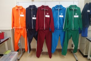 ジャージの展示