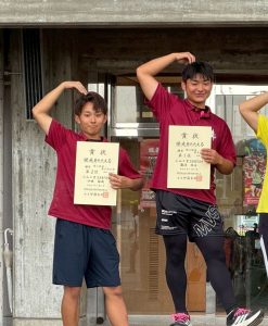 ⑥砲丸投表彰 優勝 藤沼 仙波
