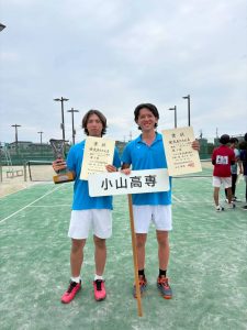 ダブルスで全国大会出場