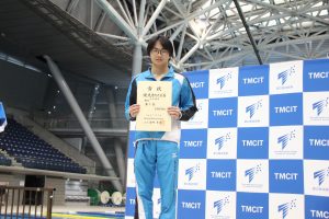 男子100m自由形優勝